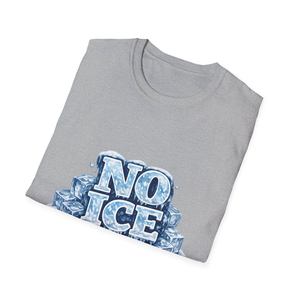 No ICE Graphic T-Shirt — Icy Block Letter Tee