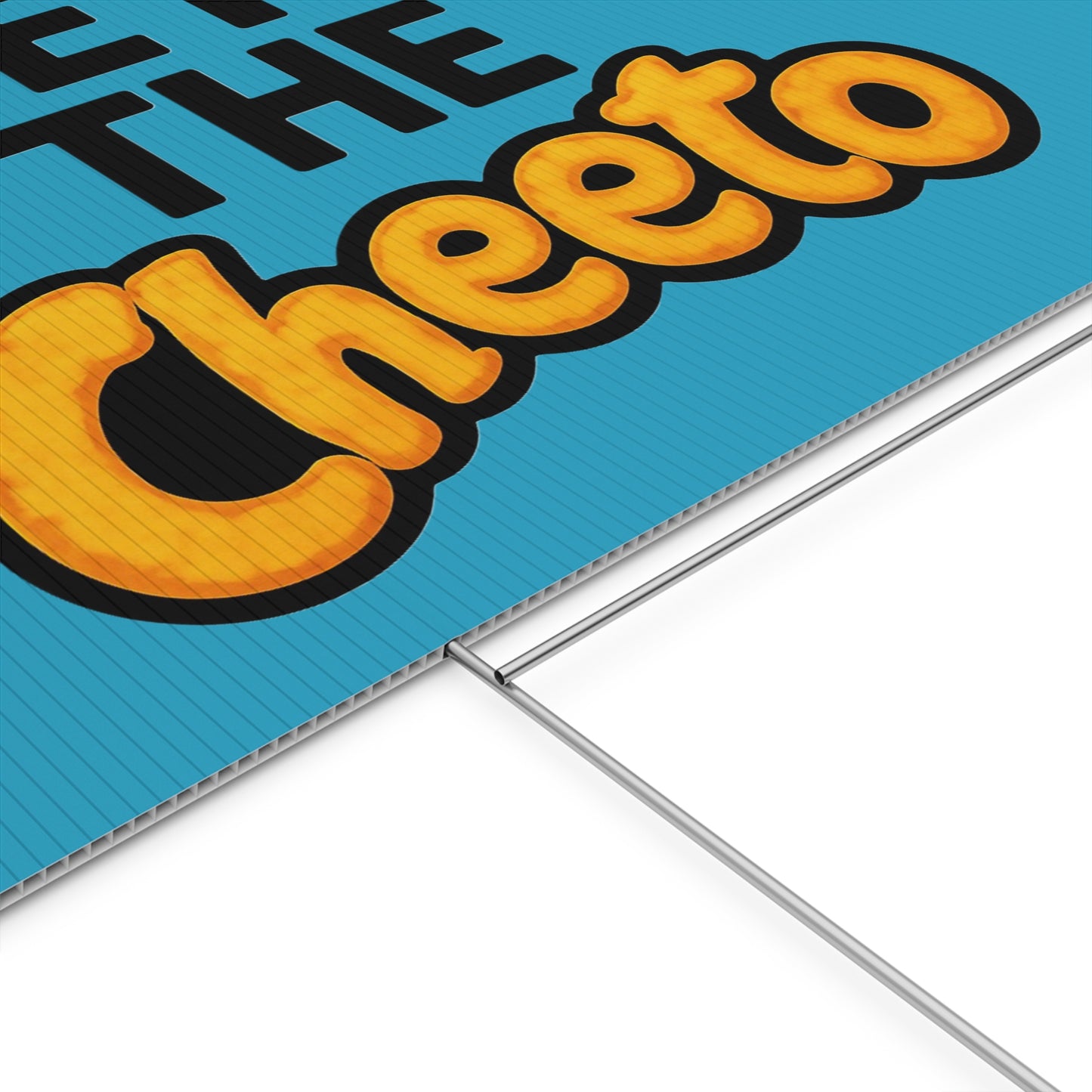 Turquoise Veto the Cheeto Yard Sign