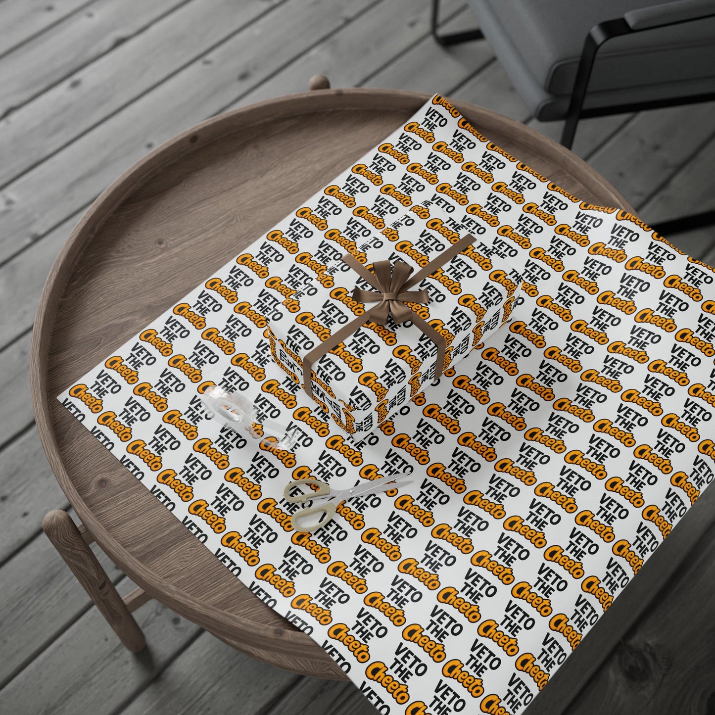 Veto the Cheeto Wrapping Paper – Wrap It in Rebellion