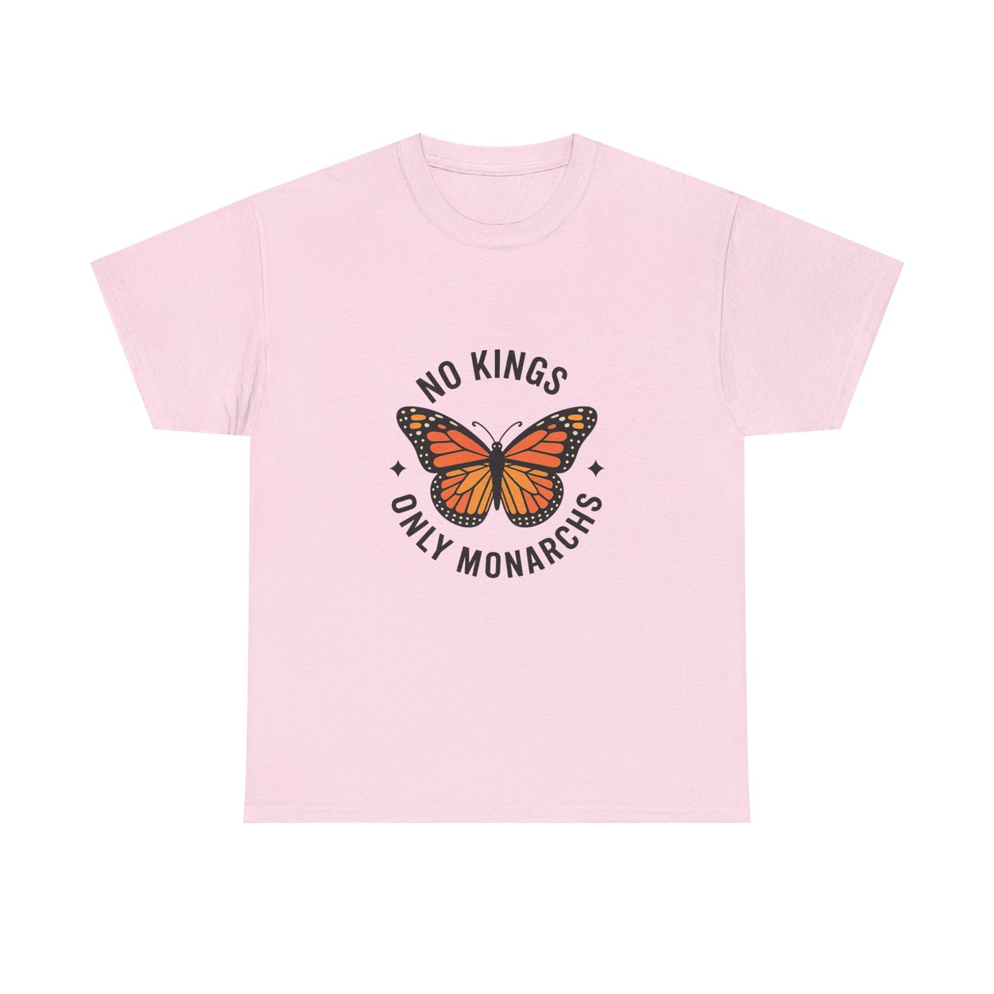 No Kings Only Monarchs Shirt, Casual Wear, Gift for Nature Lovers, Fun Tee, Eco-Friendly Apparel