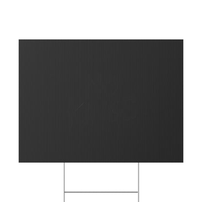 Black Spray Paint No Kings Protest Yard Sign