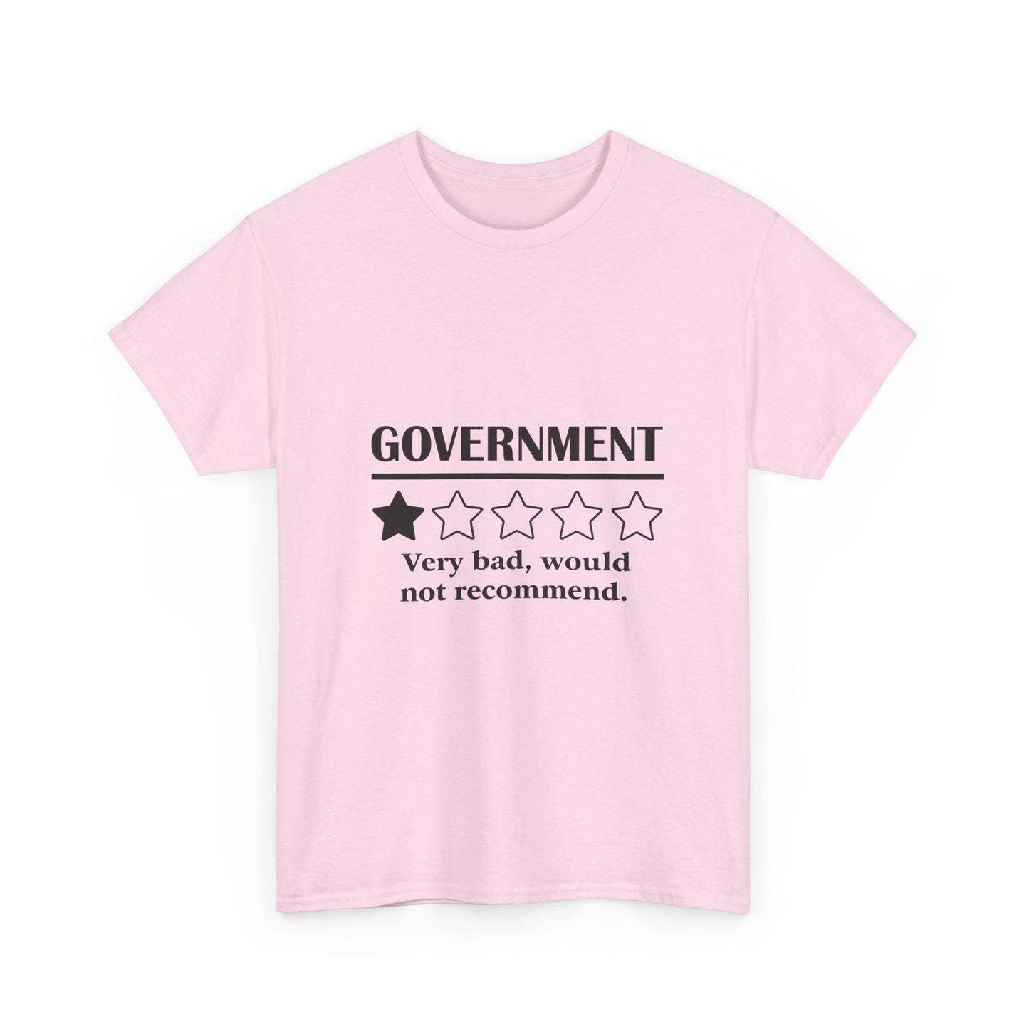 Government 1 of 5 Stars Would Not Recommend