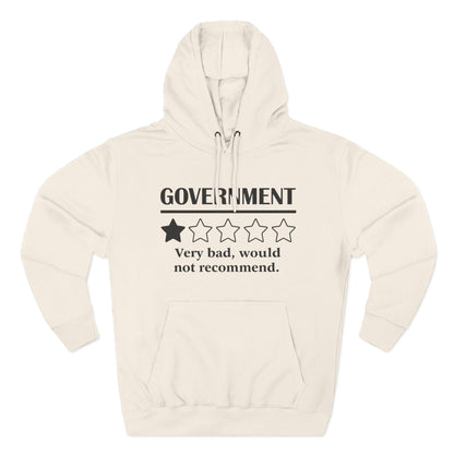 Fleece Hoodie with 1/5 Stars Would Not Recommend Design