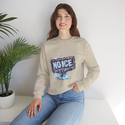"NO ICE" Icy Graffiti Design Sweatshirt