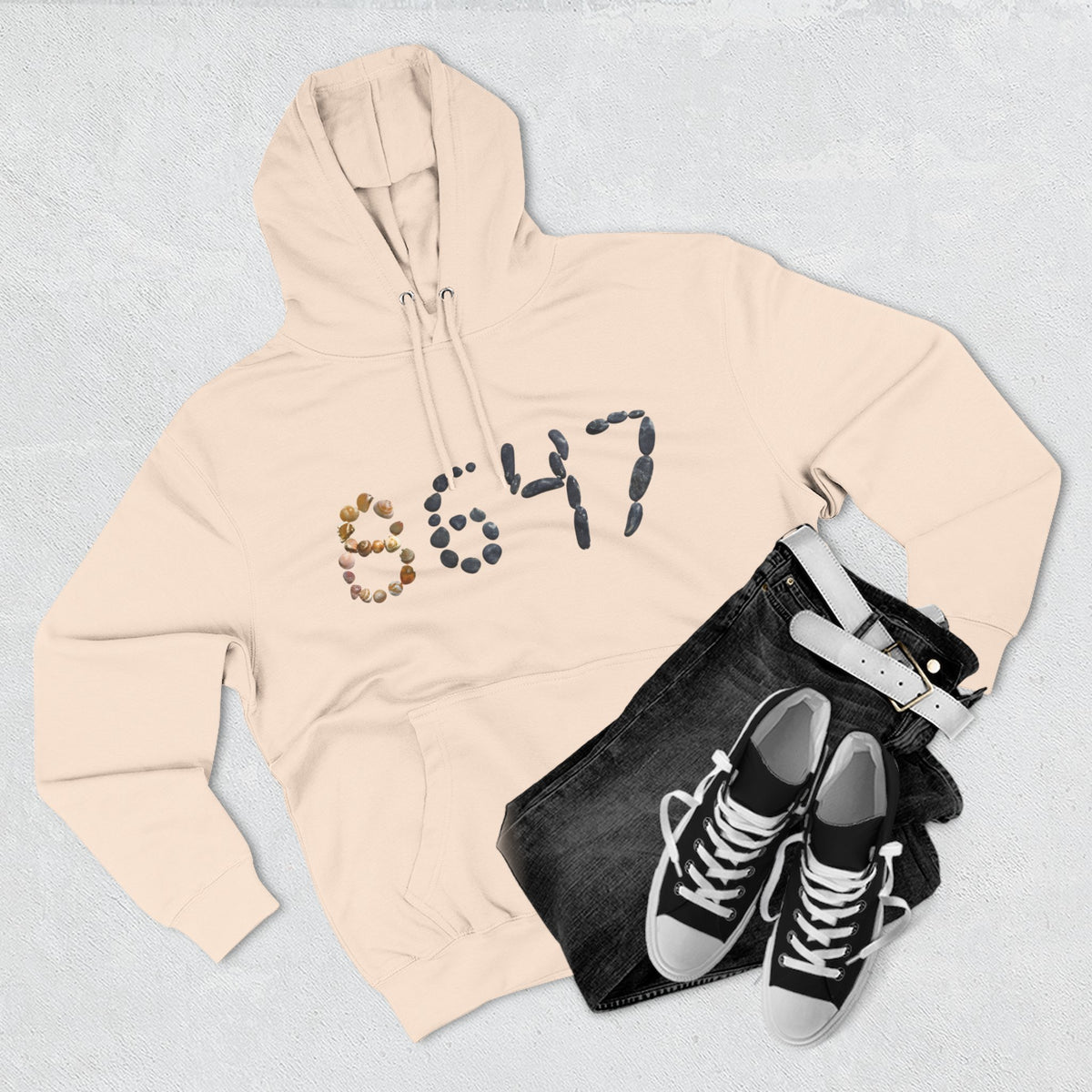 8647 seashell hoodie