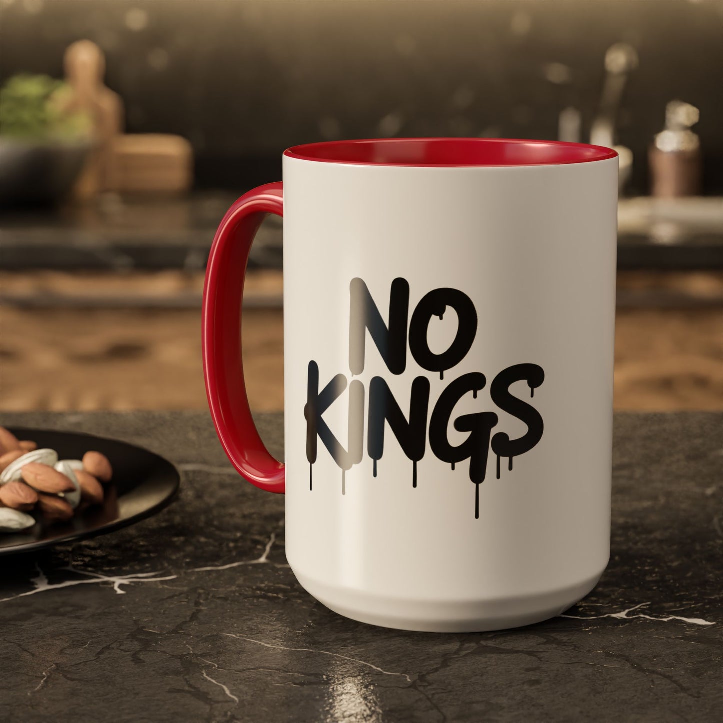 Coffee Mug - No Kings Spray Paint Design 11oz/15oz