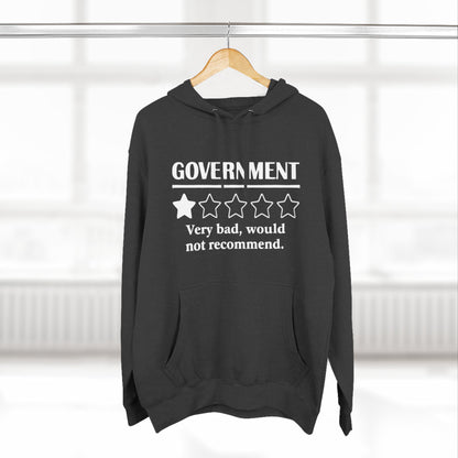 Fleece Hoodie with 1/5 Stars Would Not Recommend Design