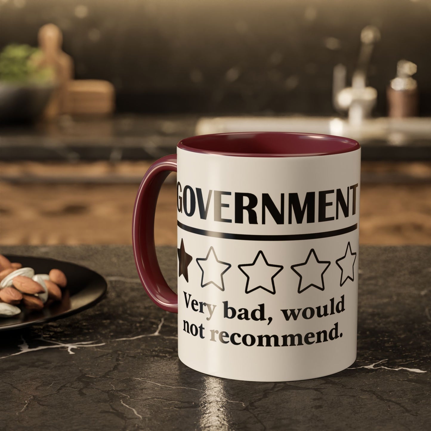 Mug - 1/5 Stars Would Not Recommend Coffee Mug - Funny Novelty Gift