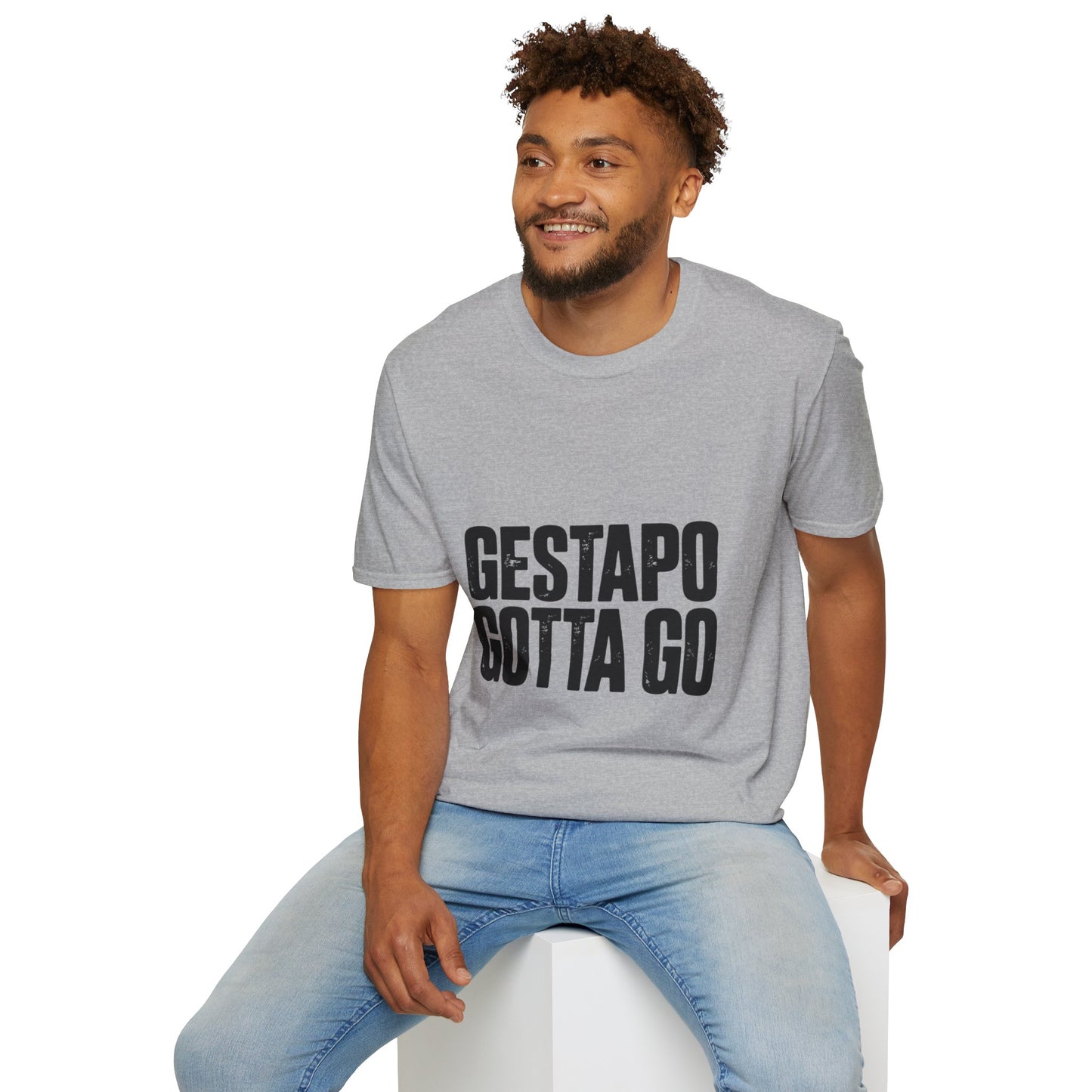 "Gestapo Gotta Go" Protest Slogan Tee