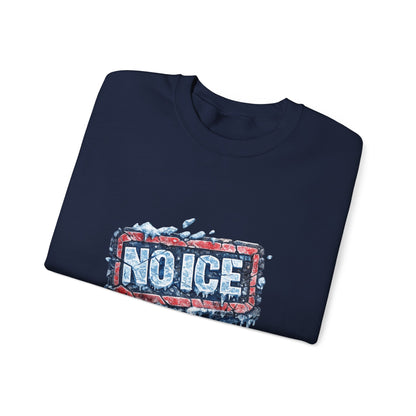 "NO ICE" Icy Graffiti Design Sweatshirt