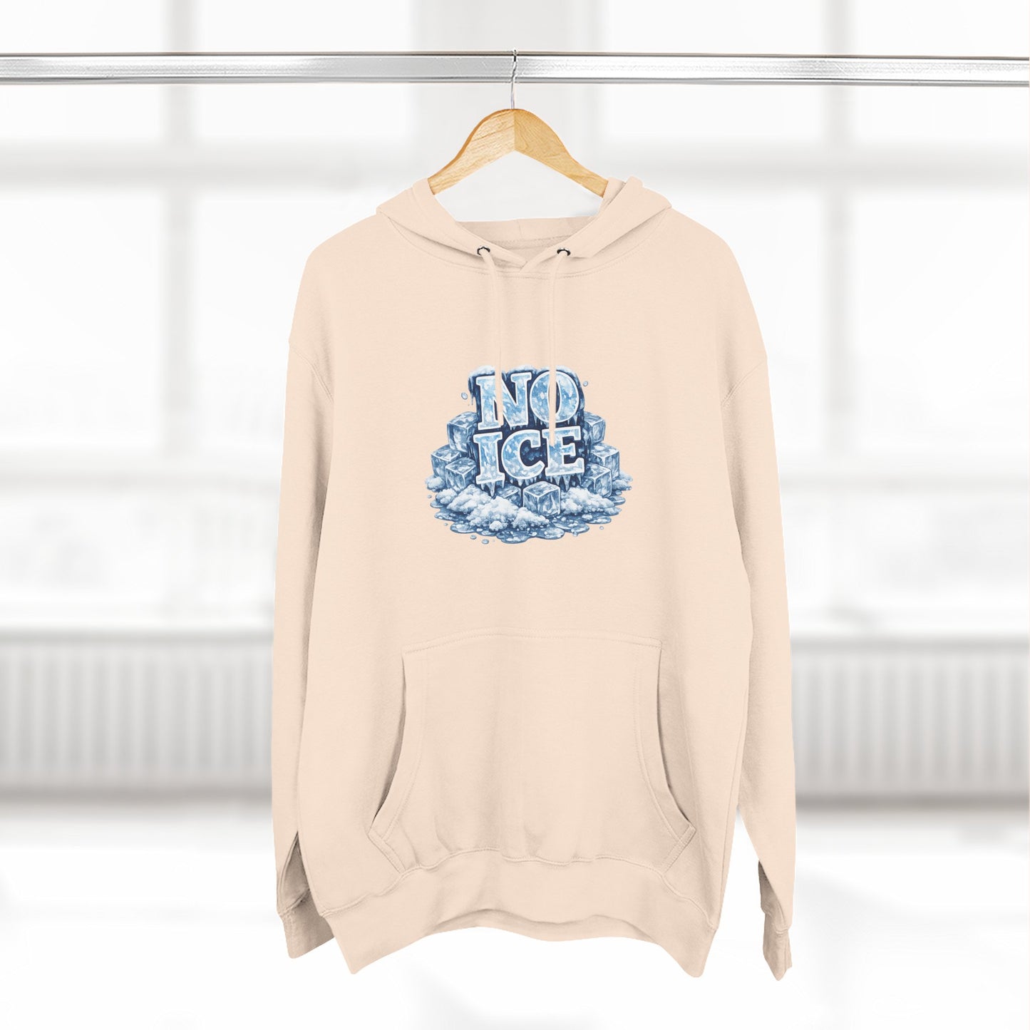 No ICE Graphic Hoodie — Funny Winter Climate Change Sweatshirt
