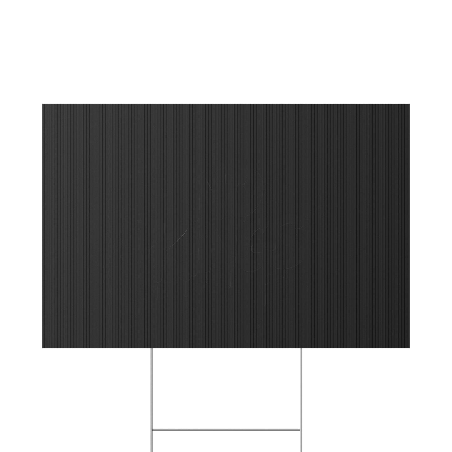 Black Spray Paint No Kings Protest Yard Sign