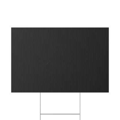 Black Spray Paint No Kings Protest Yard Sign