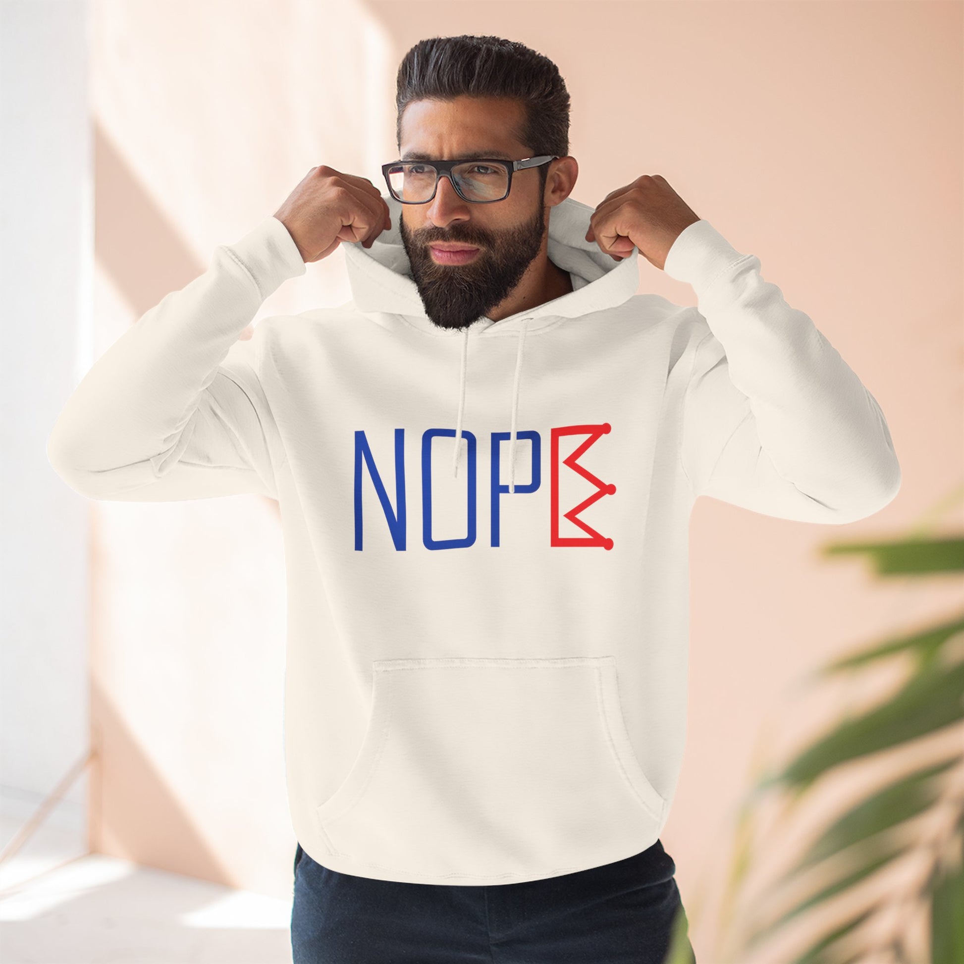 NOPE Crown Hoodie – Power to None - protest hoodie from No Kings Store