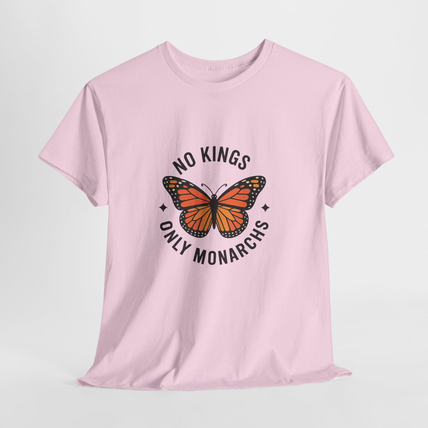 No Kings Only Monarchs Shirt, Casual Wear, Gift for Nature Lovers, Fun Tee, Eco-Friendly Apparel