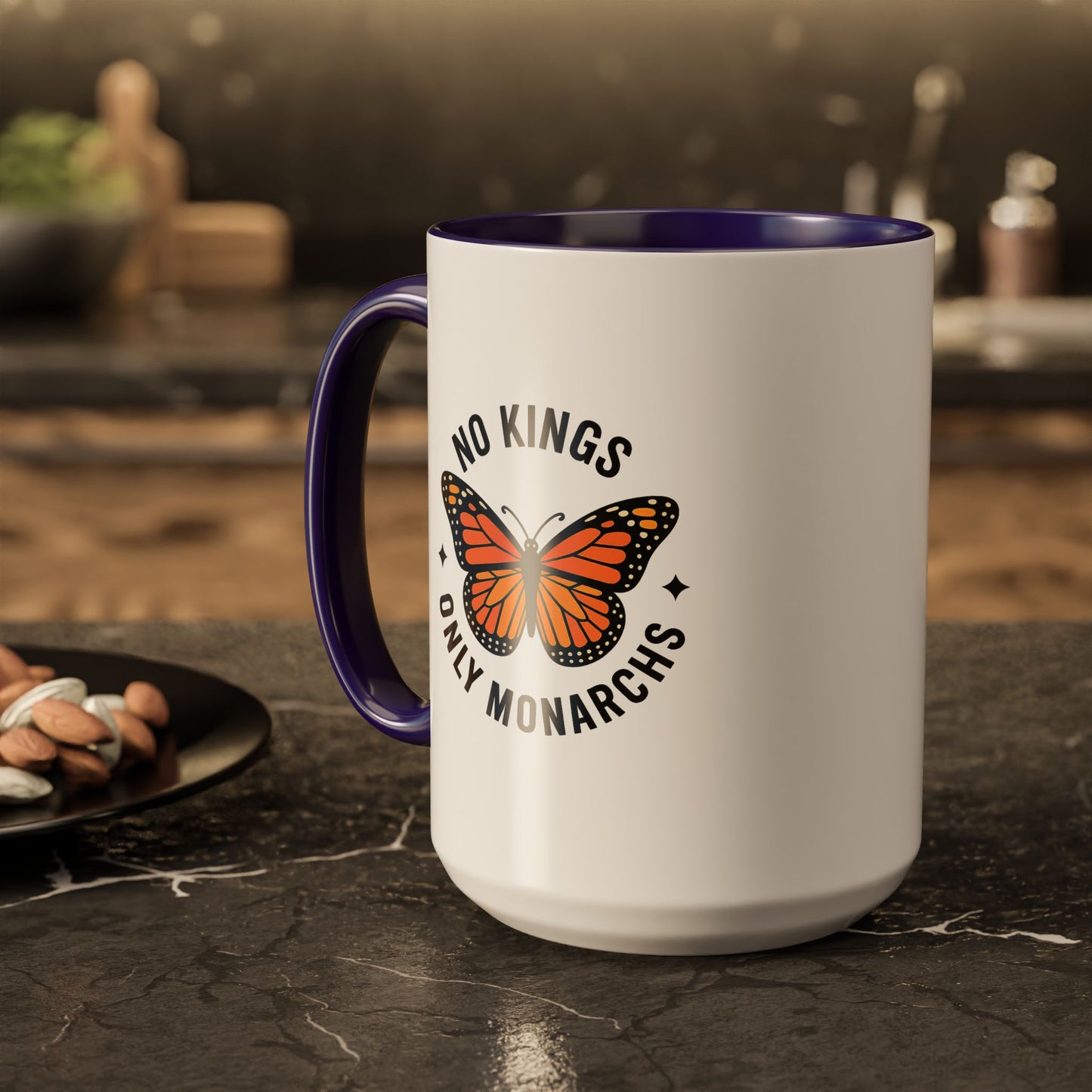 No Kings Only Monarchs Coffee Mug | Unique Gift for Nature Lovers, Personalized Mug for Home or Office, Eco-Friendly Drinkware, Perfect [...]