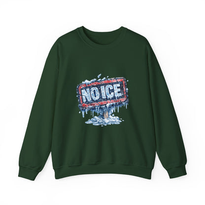"NO ICE" Icy Graffiti Design Sweatshirt
