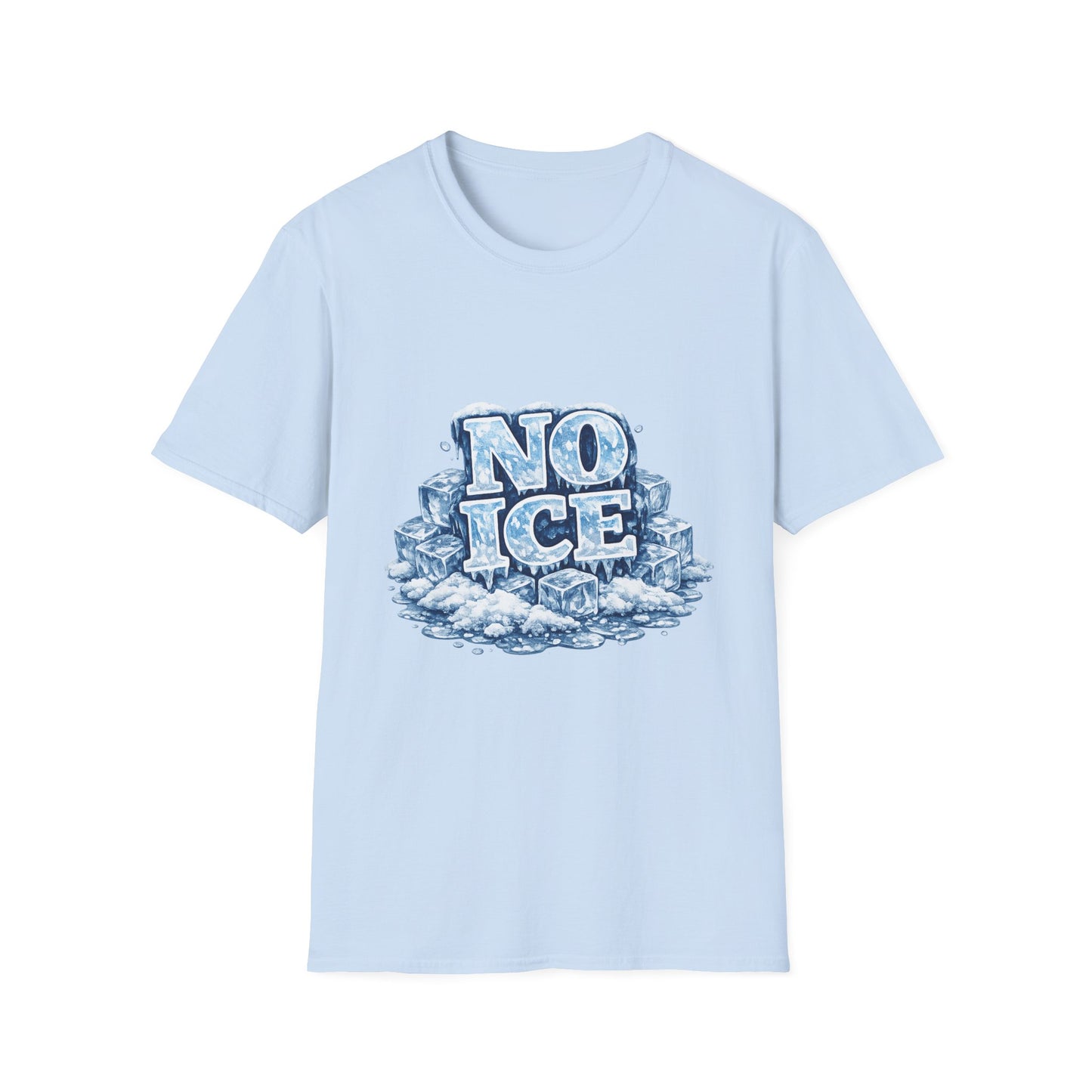 No ICE Graphic T-Shirt — Icy Block Letter Tee