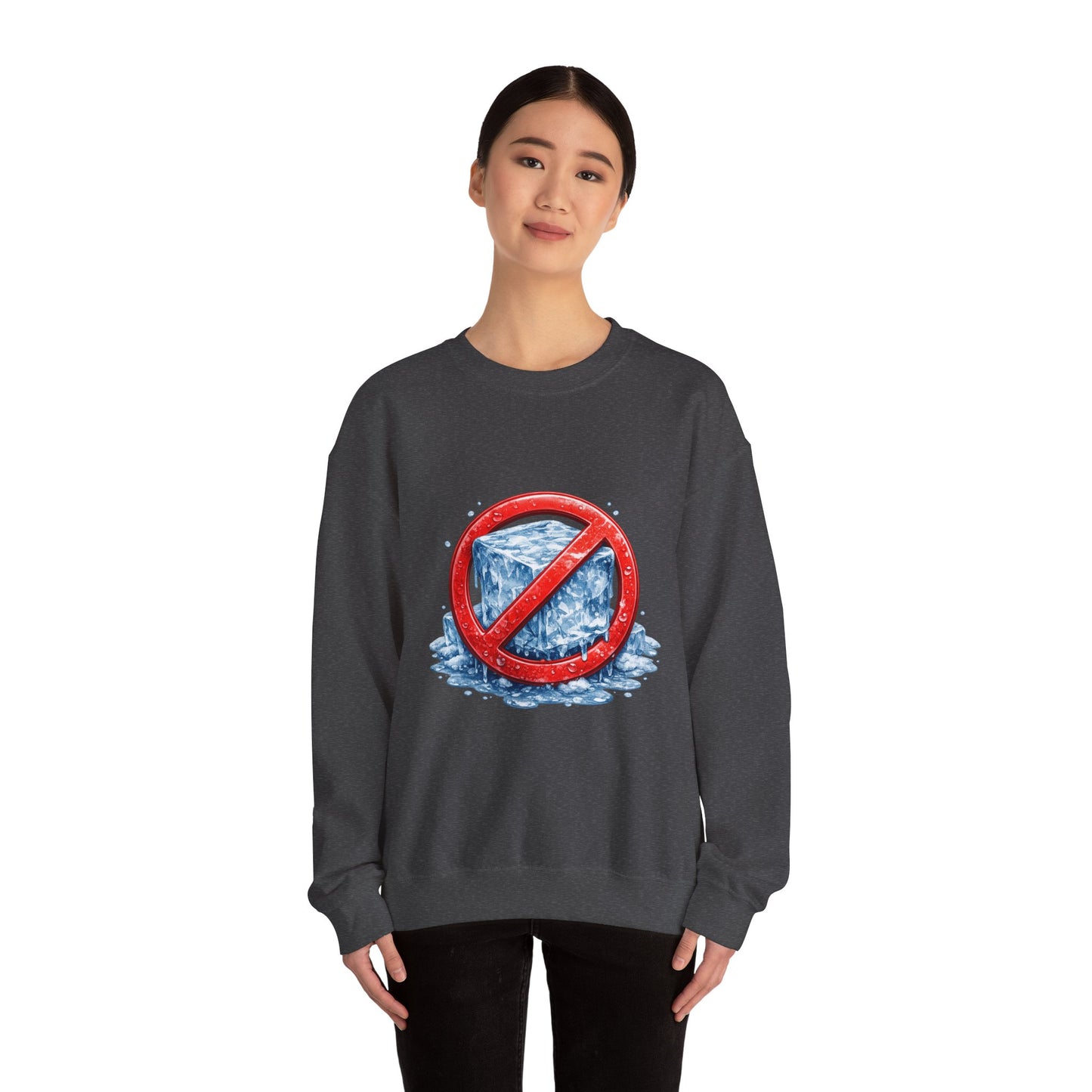 No ICE Crewneck Sweatshirt – Anti-Ice Graphic Pullover