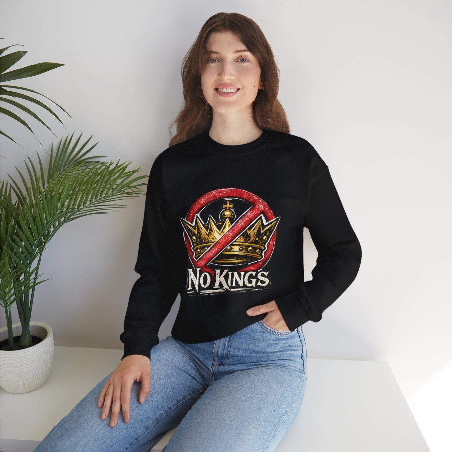 No Kings Sweater – Democracy Over Monarchy