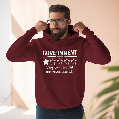 Fleece Hoodie with 1/5 Stars Would Not Recommend Design