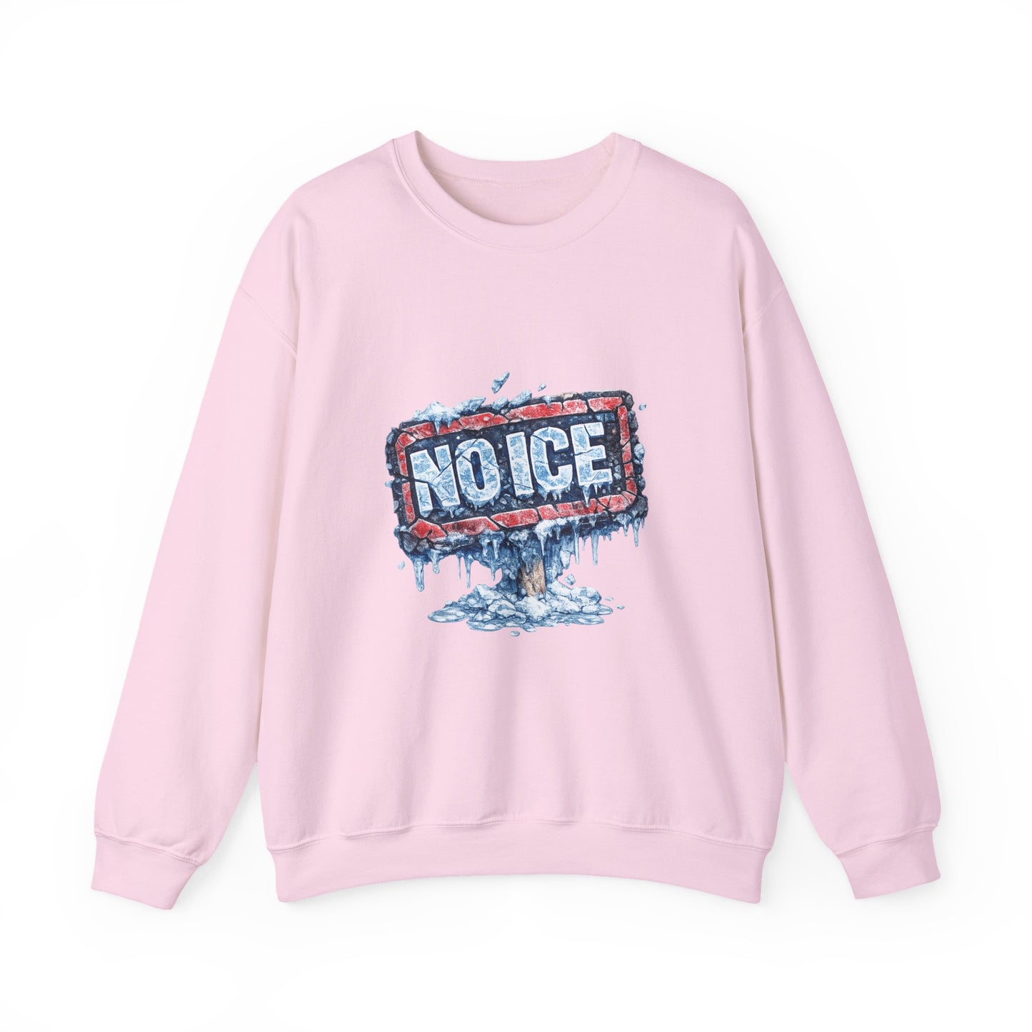 "NO ICE" Icy Graffiti Design Sweatshirt
