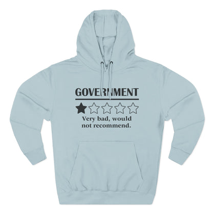 Fleece Hoodie with 1/5 Stars Would Not Recommend Design