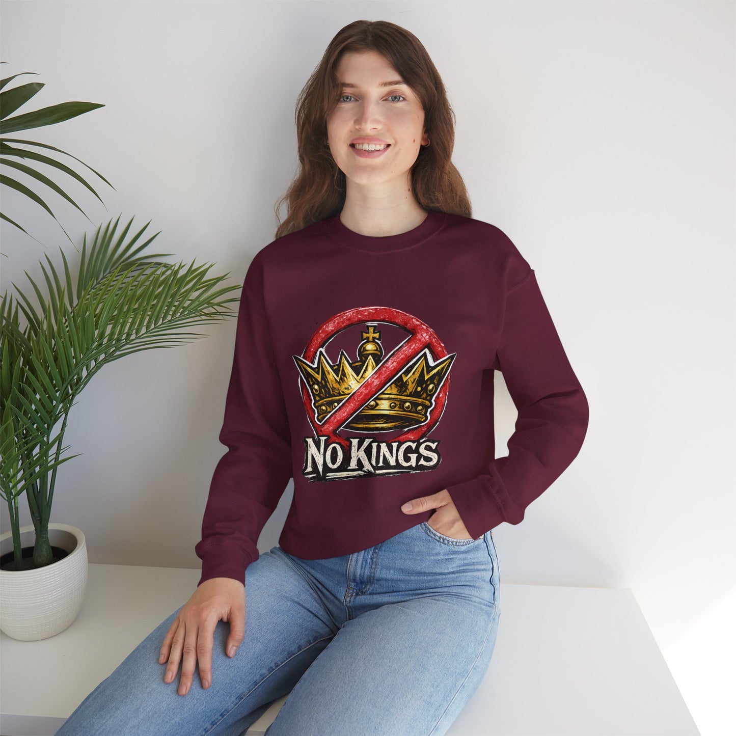 No Kings Sweater – Democracy Over Monarchy