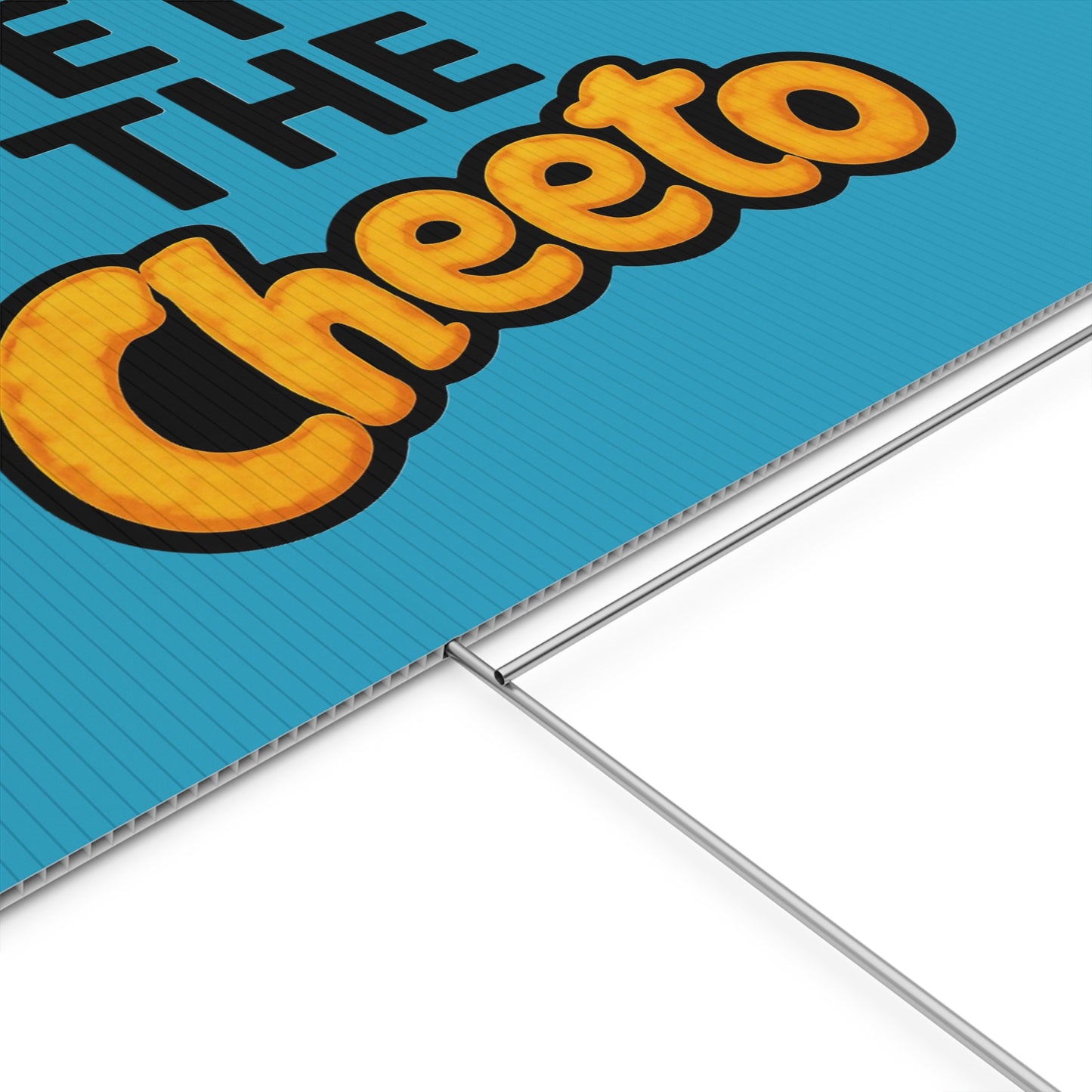 Turquoise Veto the Cheeto Yard Sign