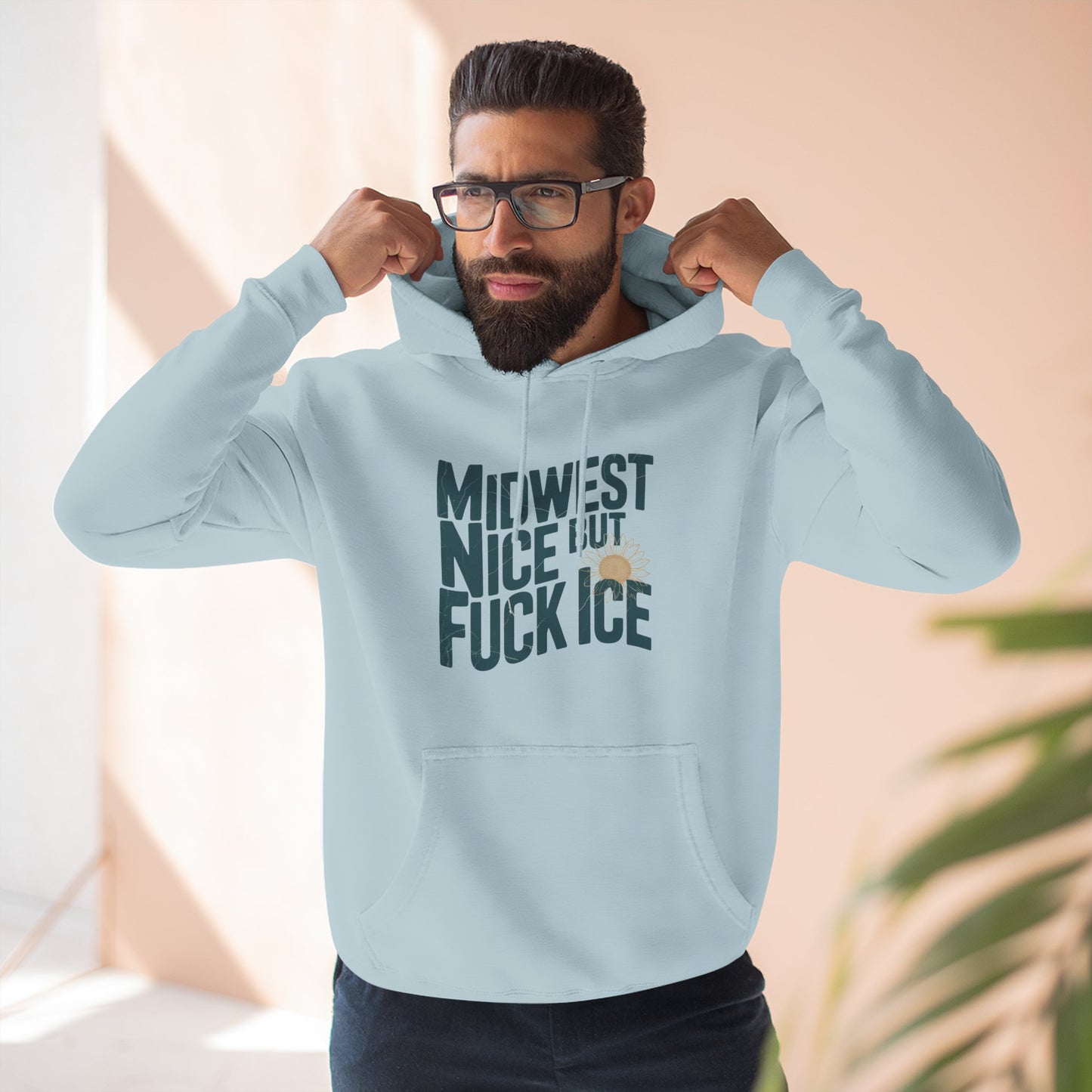 Midwest Nice But Fuck Ice Hoodie