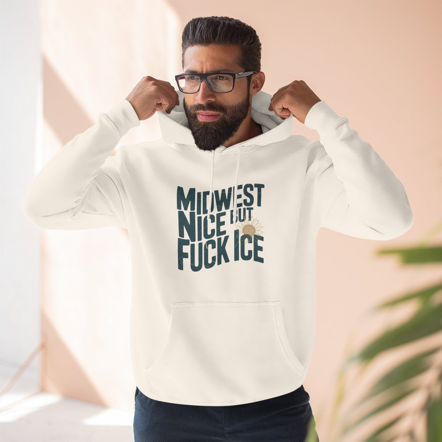 Midwest Nice But Fuck Ice Hoodie
