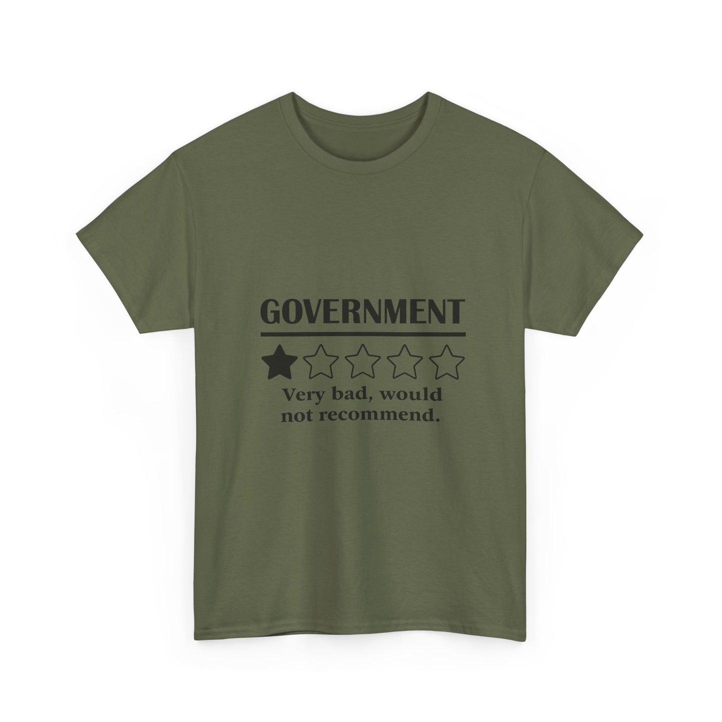 Government 1 of 5 Stars Would Not Recommend