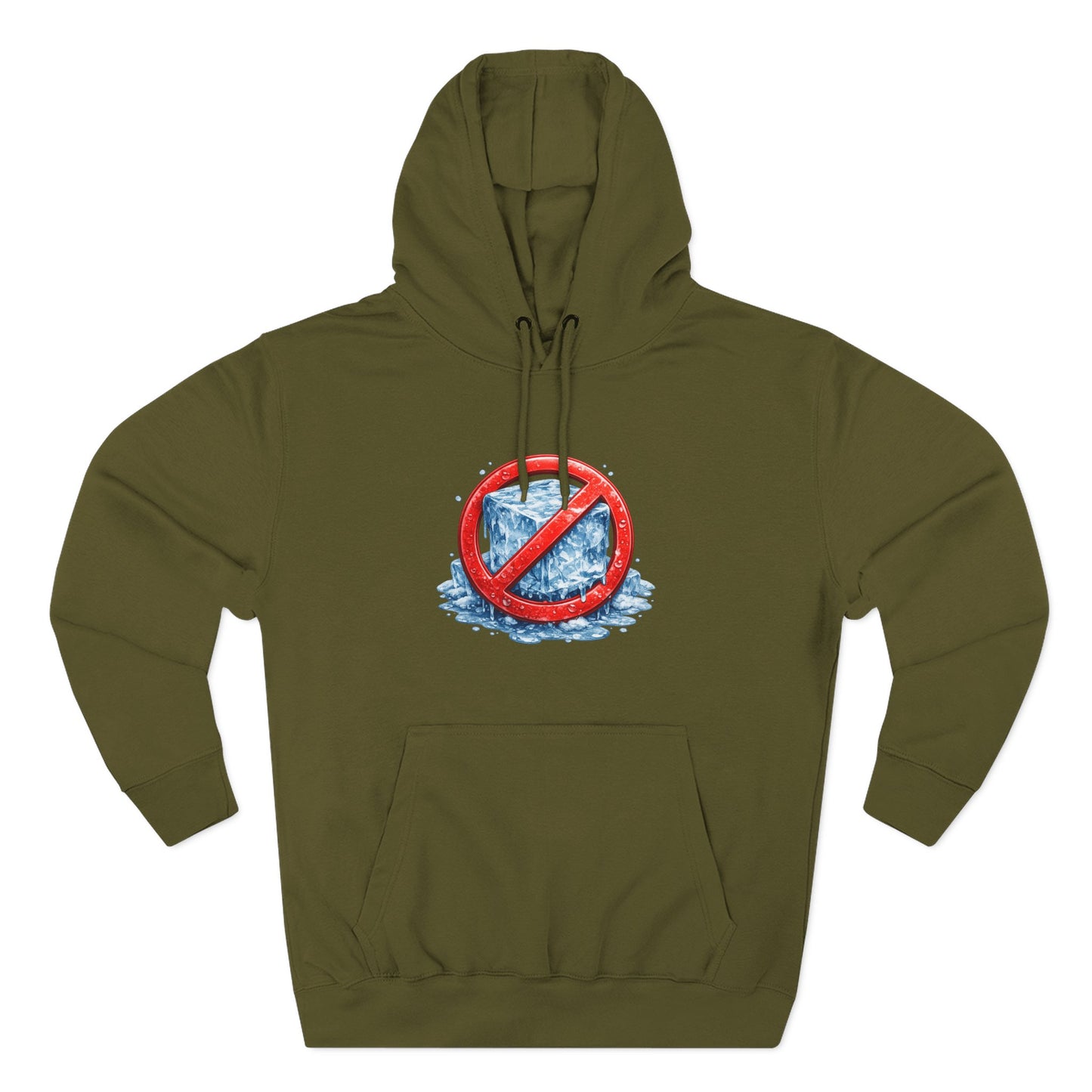 No ICE Hoodie — Anti-Ice Graphic Fleece Pullover