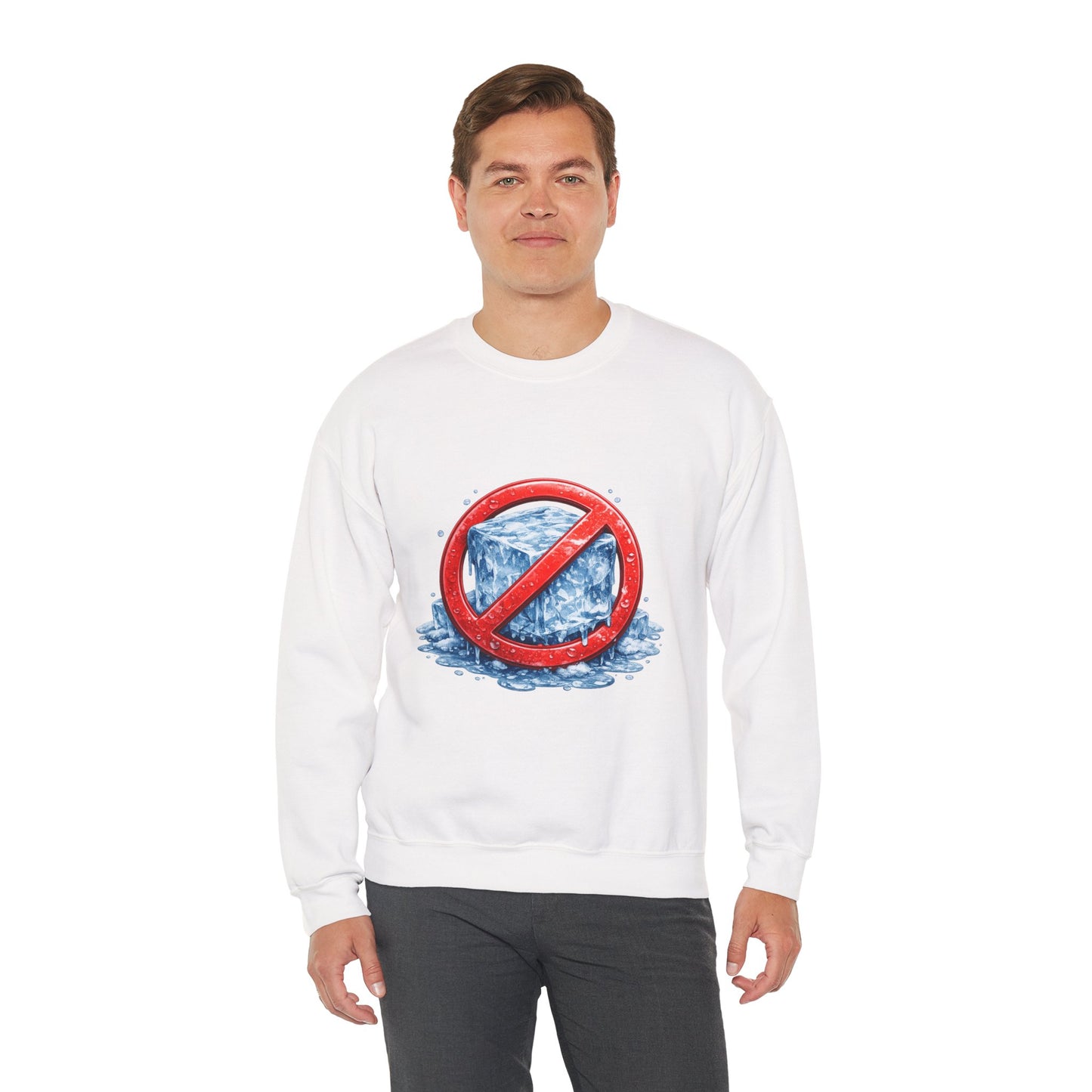 No ICE Crewneck Sweatshirt – Anti-Ice Graphic Pullover