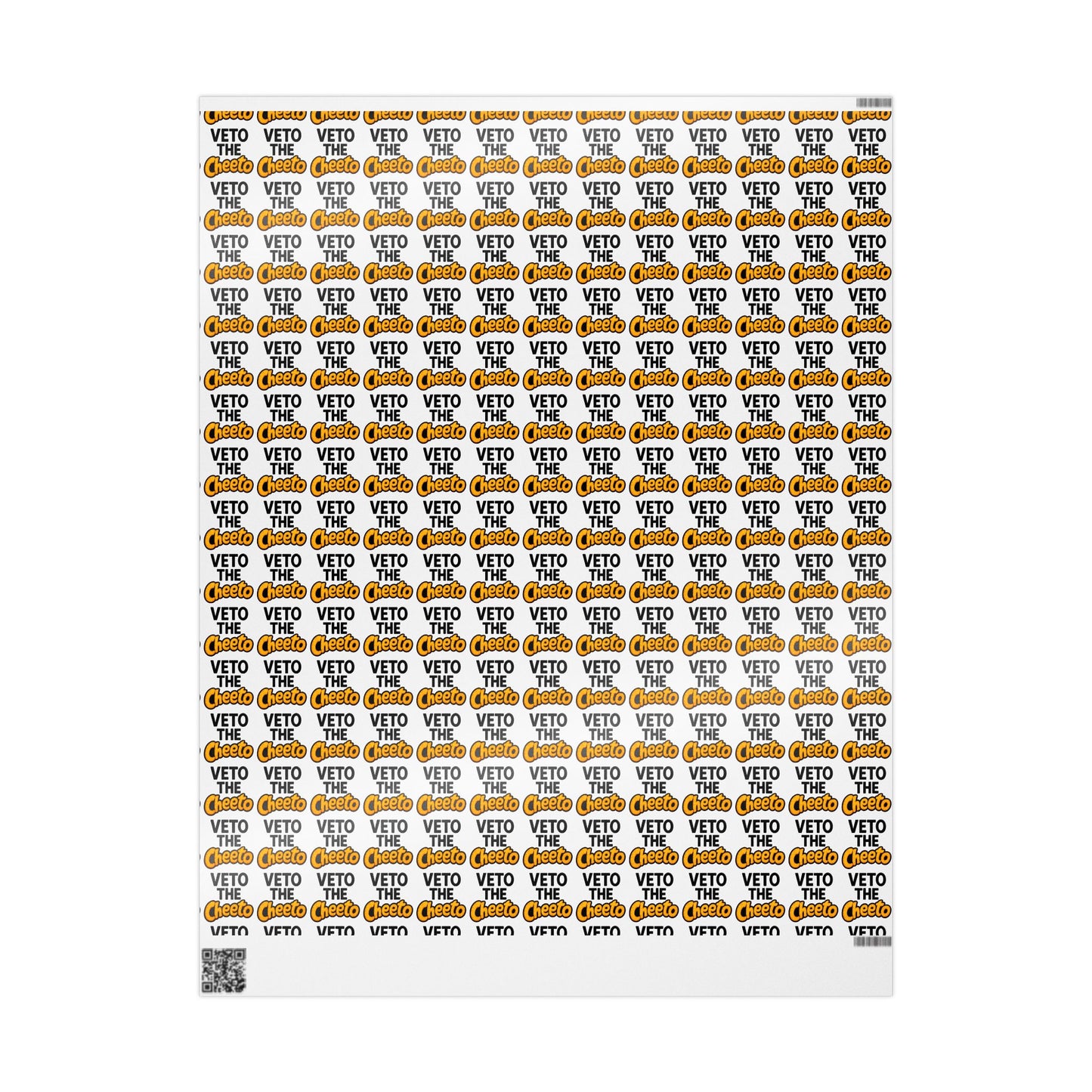 Veto the Cheeto Wrapping Paper – Wrap It in Rebellion