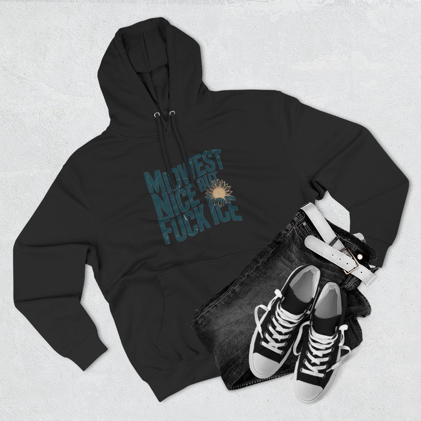 Midwest Nice But Fuck Ice Hoodie