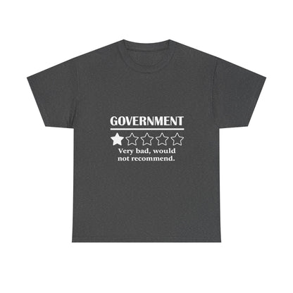 Government 1 of 5 Stars Would Not Recommend