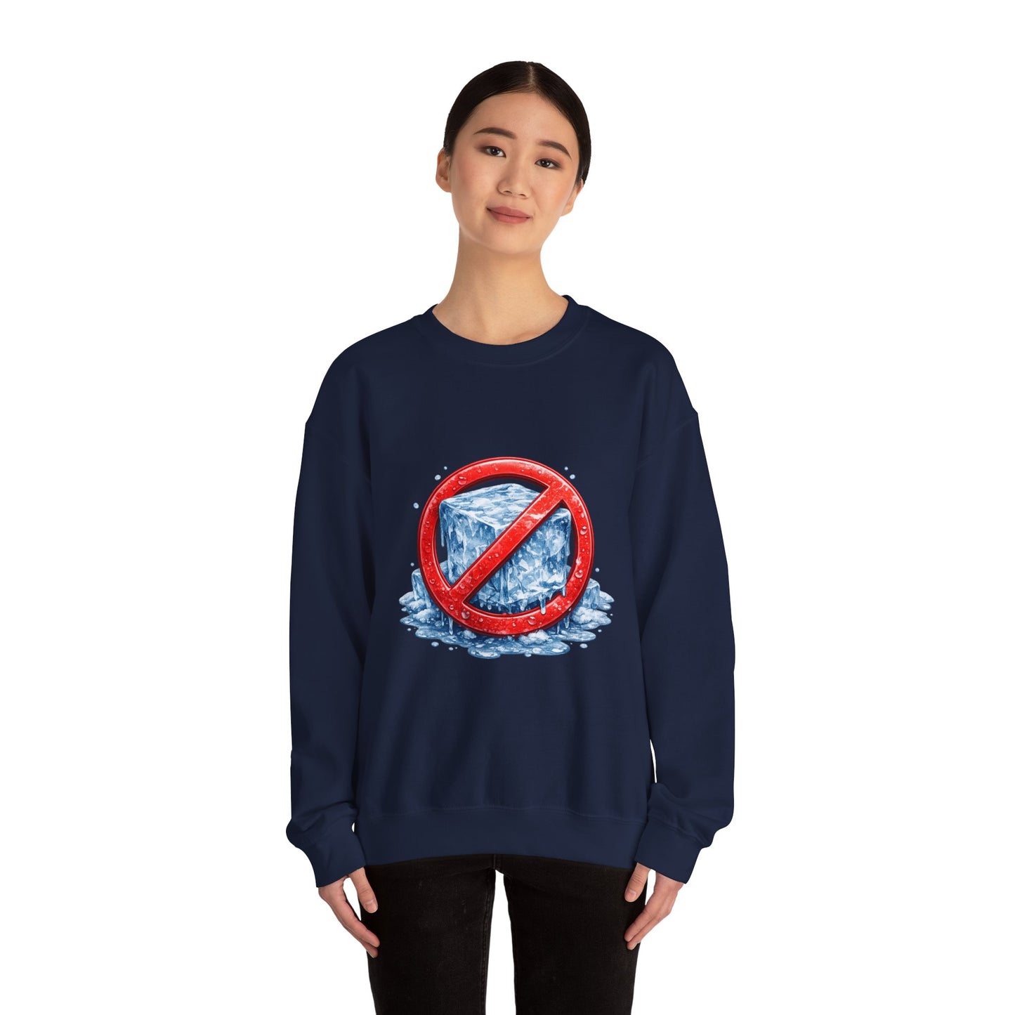 No ICE Crewneck Sweatshirt – Anti-Ice Graphic Pullover