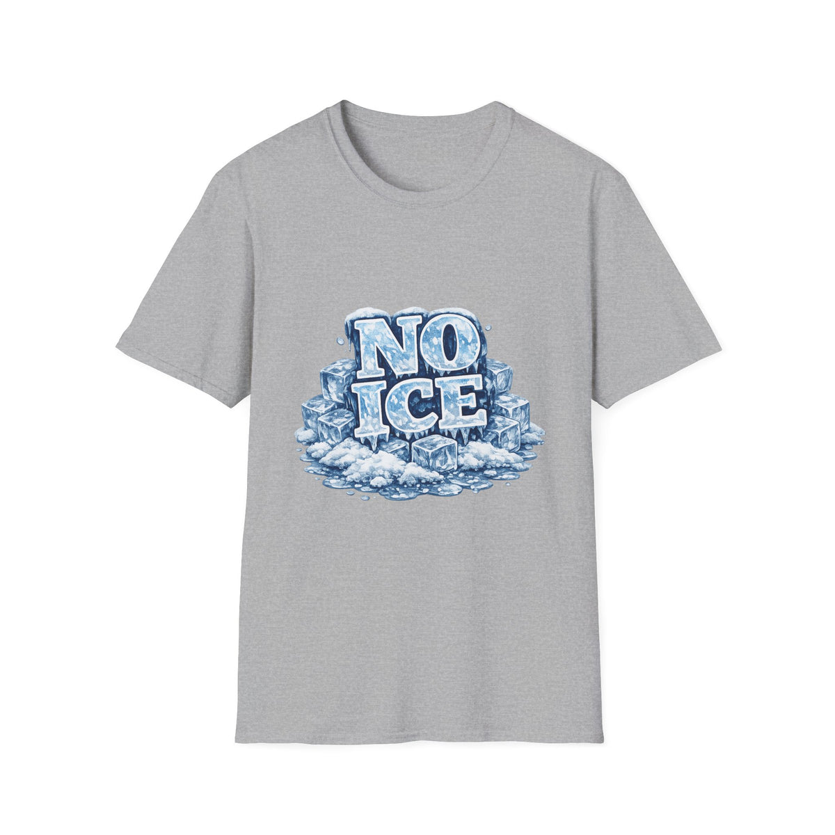 No ICE Graphic T-Shirt — Icy Block Letter Tee