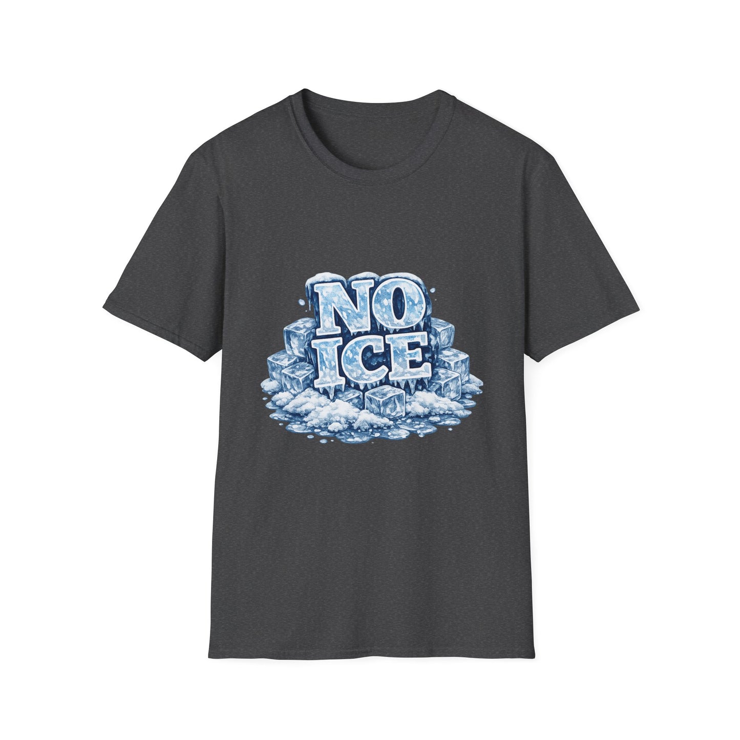 No ICE Graphic T-Shirt — Icy Block Letter Tee