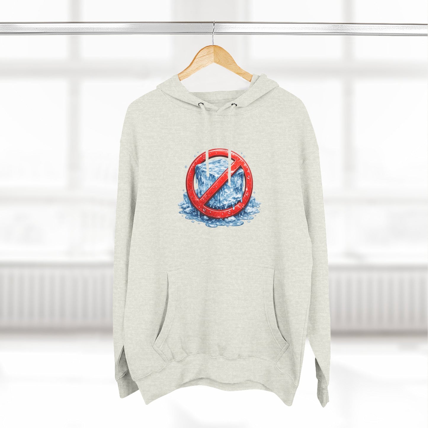 No ICE Hoodie — Anti-Ice Graphic Fleece Pullover