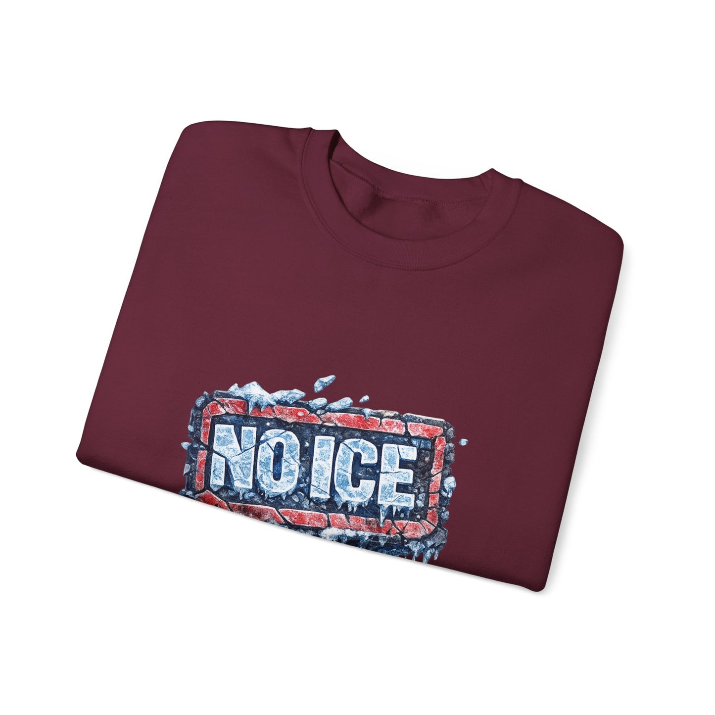 "NO ICE" Icy Graffiti Design Sweatshirt