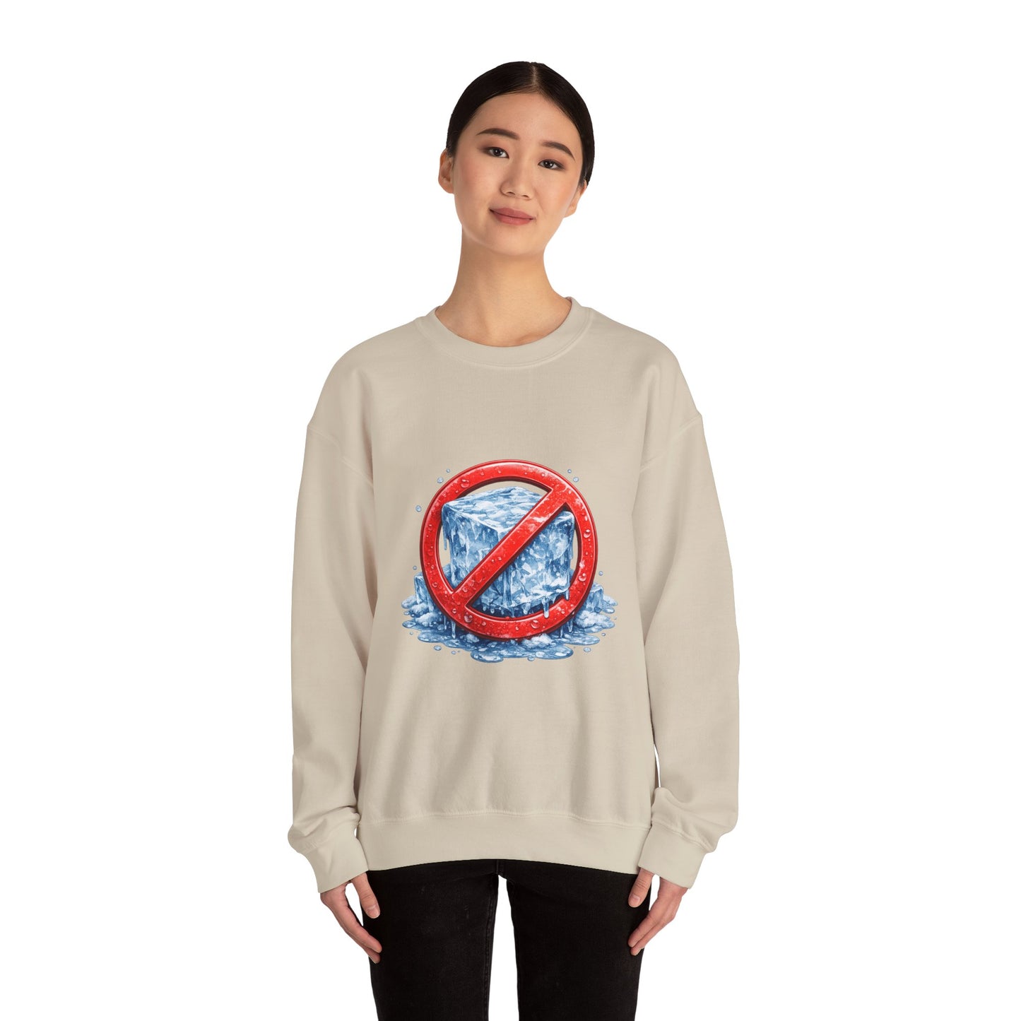 No ICE Crewneck Sweatshirt – Anti-Ice Graphic Pullover