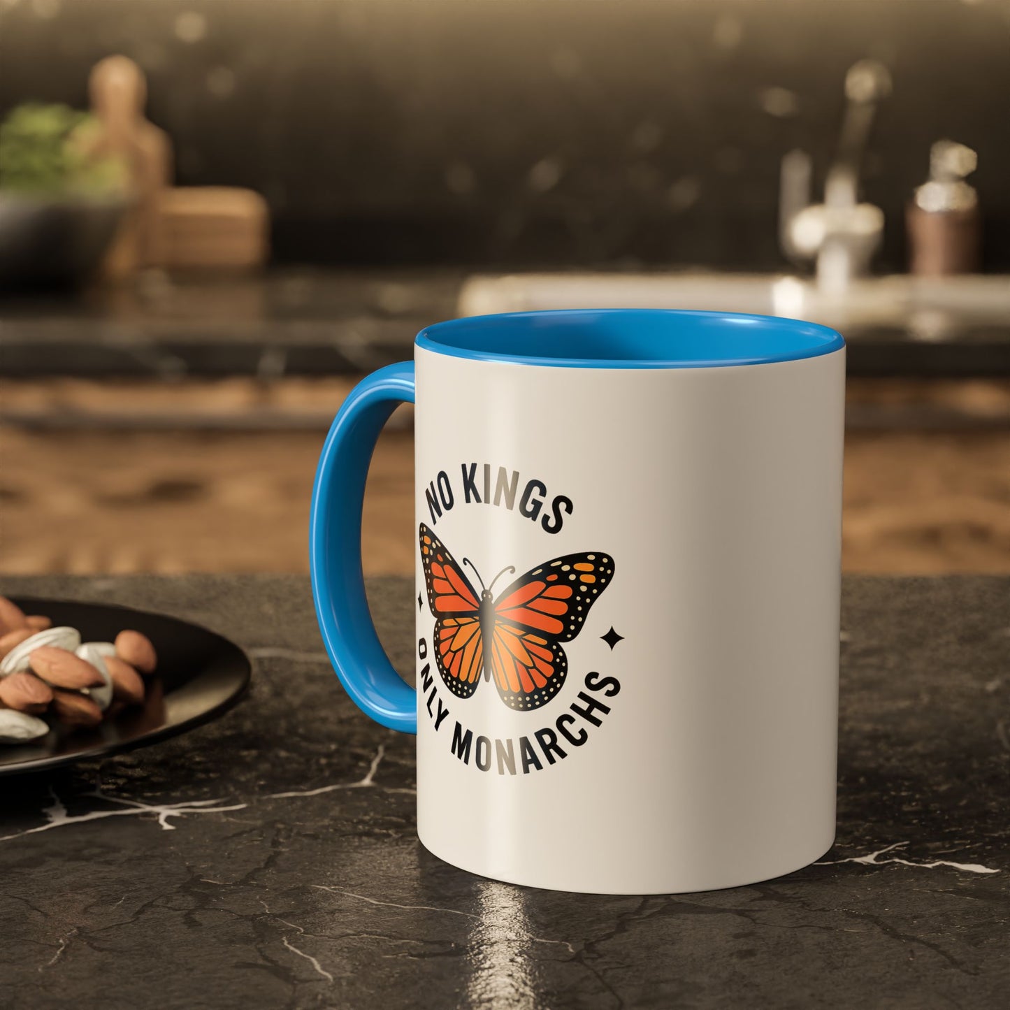No Kings Only Monarchs Coffee Mug | Unique Gift for Nature Lovers, Personalized Mug for Home or Office, Eco-Friendly Drinkware, Perfect [...]
