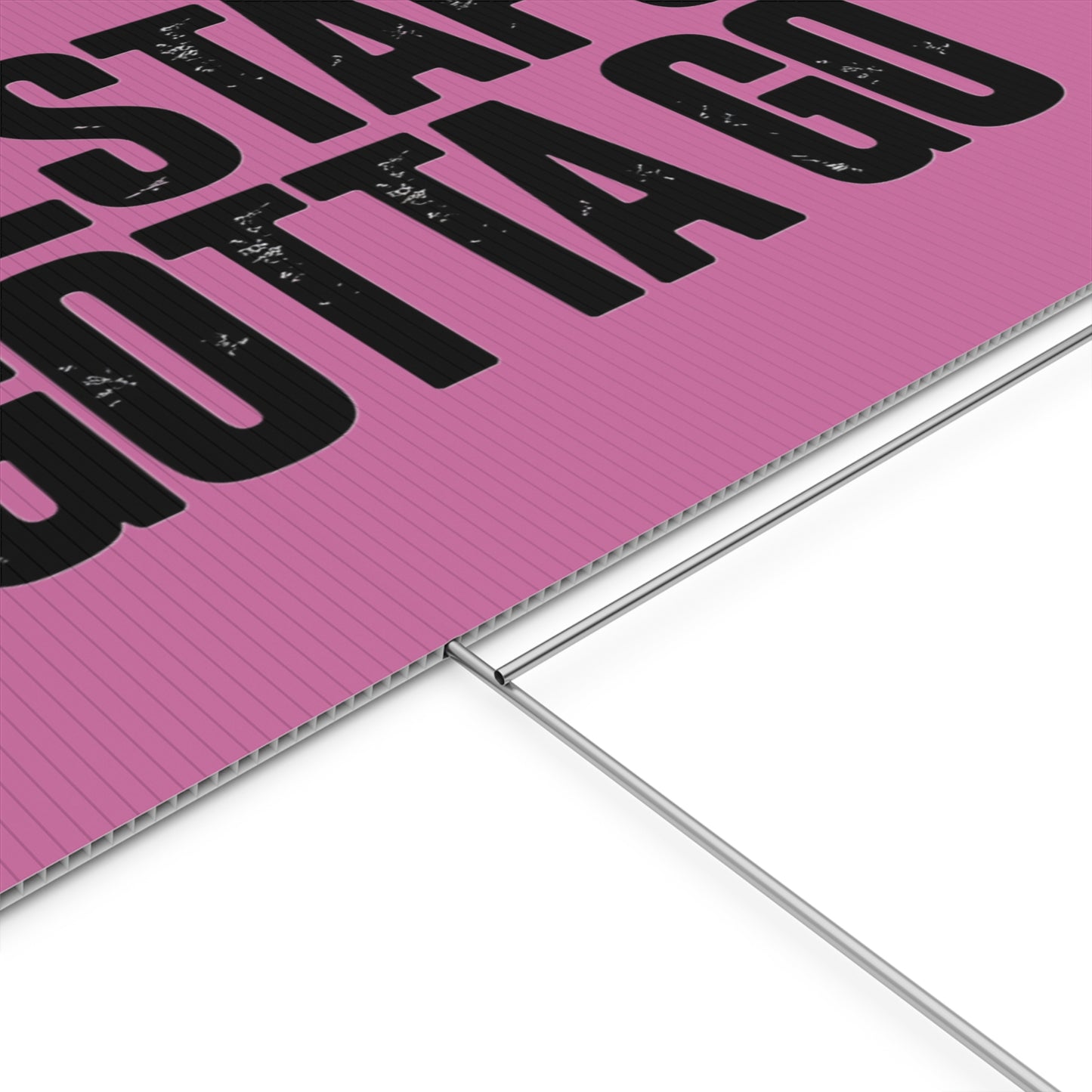 Political Protest Yard Sign — "GESTAPO GOTTA GO"