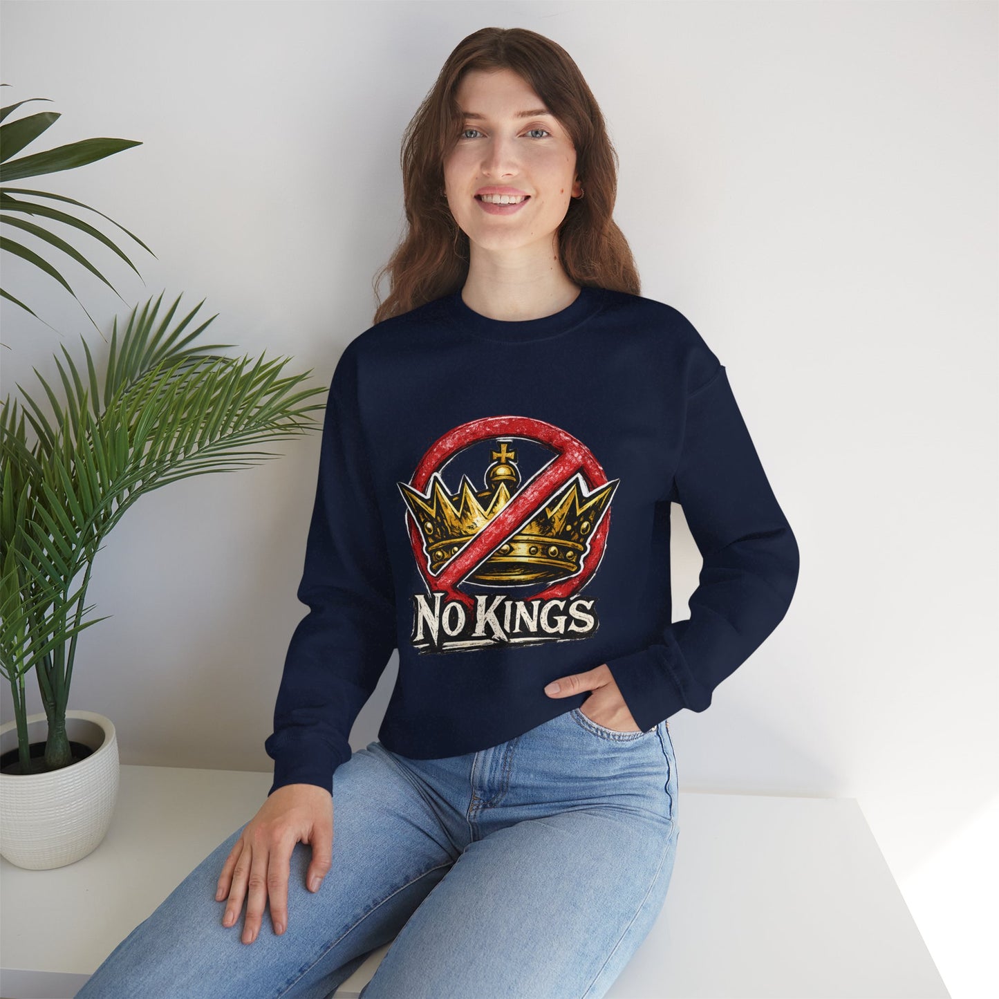 No Kings Sweater – Democracy Over Monarchy