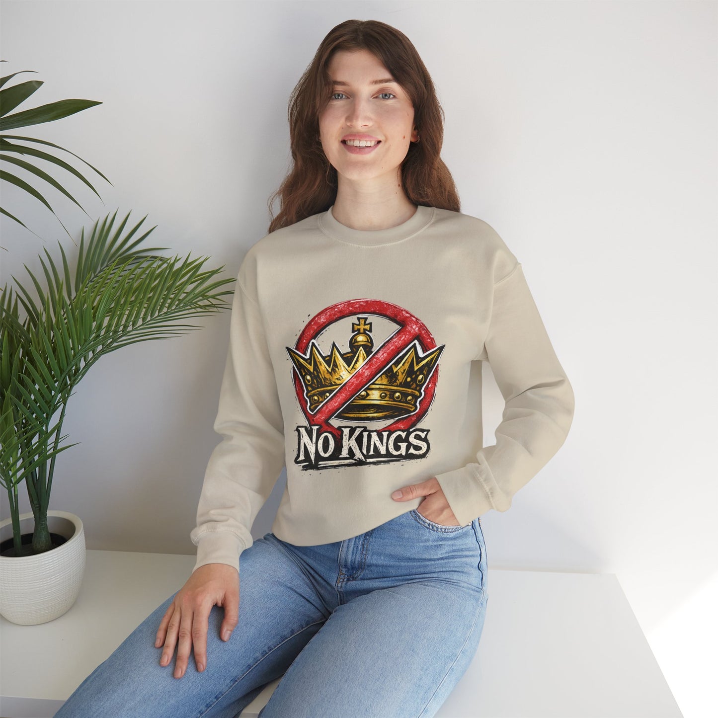 No Kings Sweater – Democracy Over Monarchy
