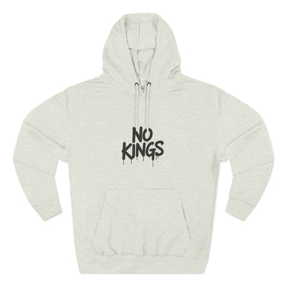 No Kings Spray Paint Protest Fleece Hoodie