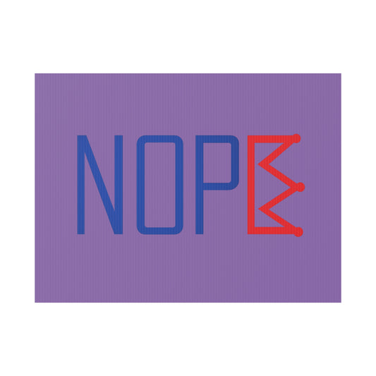 Light Purple NOPE Crown Yard Sign – Defy the Throne