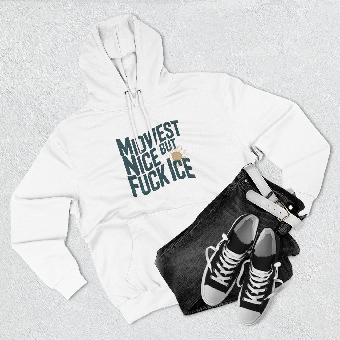 Midwest Nice But Fuck Ice Hoodie